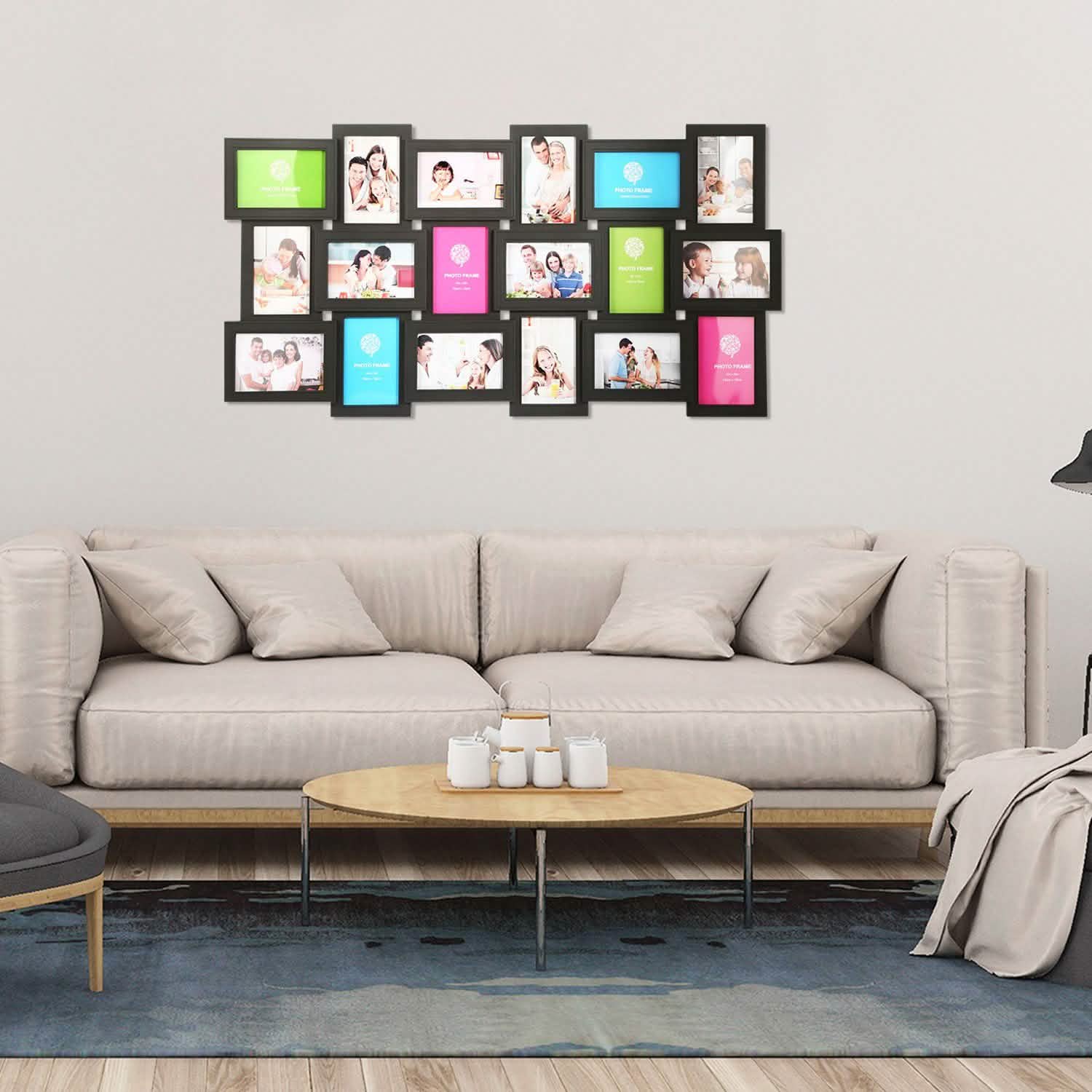 12/18 Picture Frames Collage for Photos in 4" x 6" Glass Protection DailySale