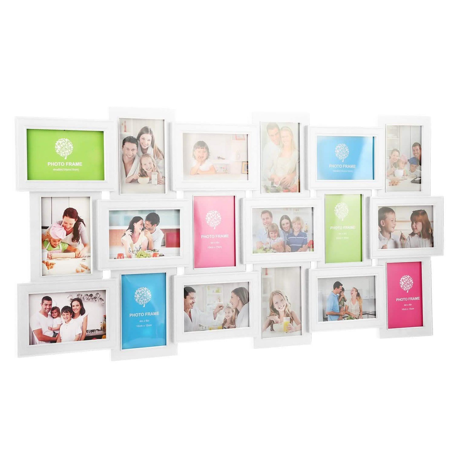 12/18 Picture Frames Collage for Photos in 4" x 6" Glass Protection DailySale