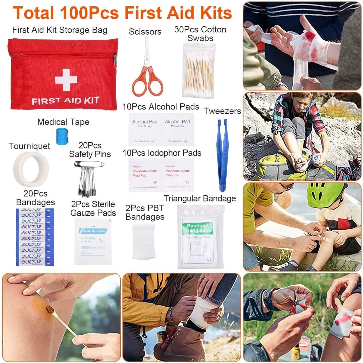 125-Pieces: Emergency Survival Gear Tactical for Outdoor Adventure DailySale