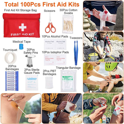 125-Pieces: Emergency Survival Gear Tactical for Outdoor Adventure DailySale