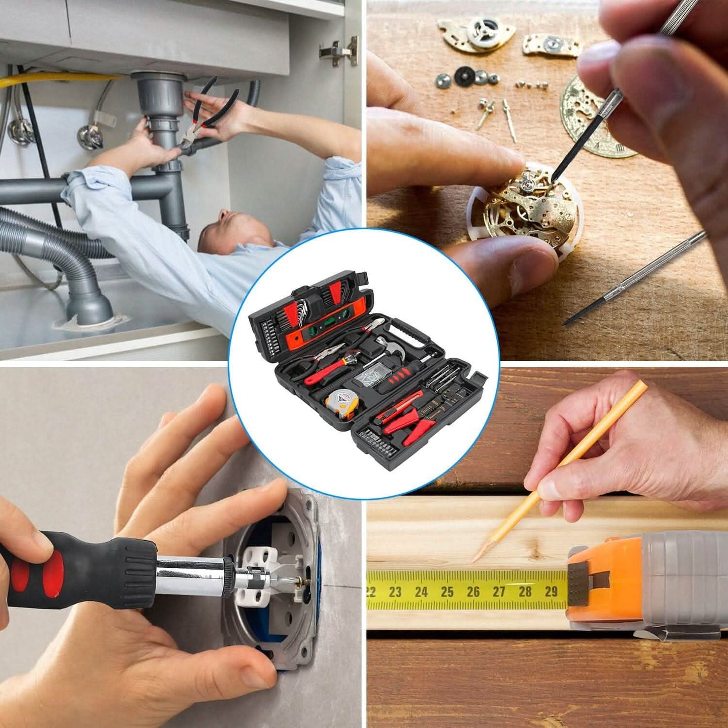 129-Pieces Set: Household Hand Tool Set DailySale