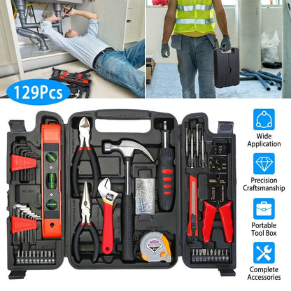 129-Pieces Set: Household Hand Tool Set DailySale