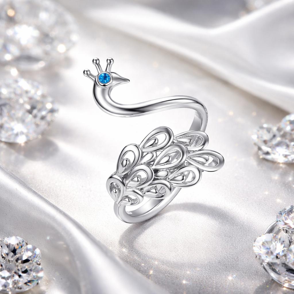925 Sterling Silver Plated Platinum Pavé Setting CZ Ring for Women Bids.com