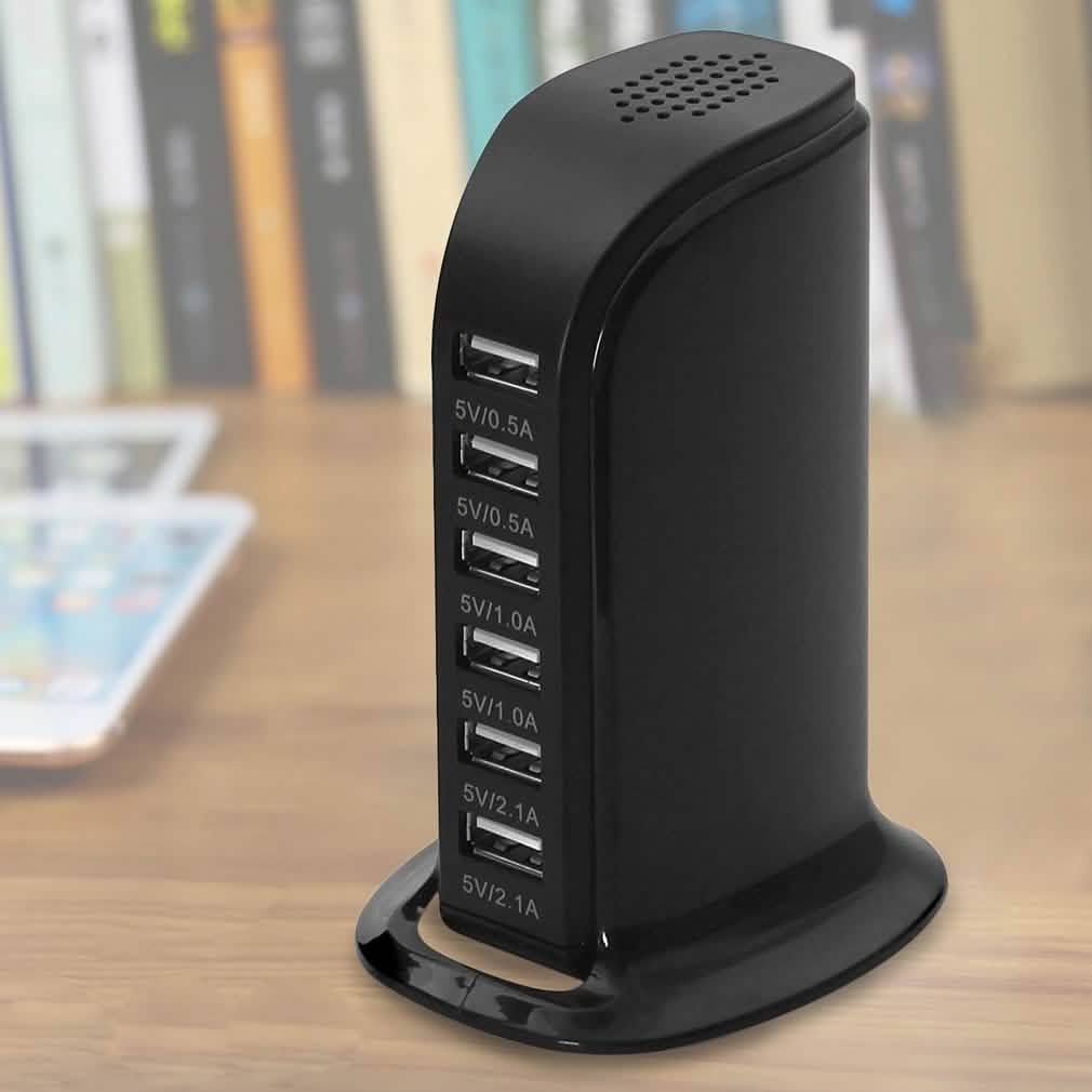 40-Watt 6-Port USB Charging Station for Smart Phones and Tablets DailySale