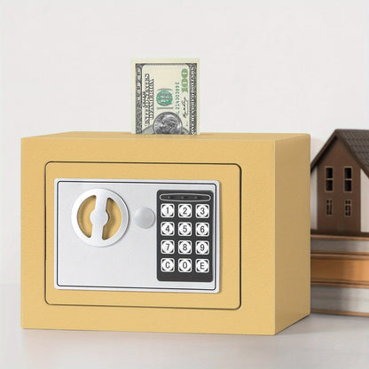 Compact Digital Safe Box – Keypad & Key Access DailySale