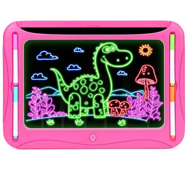 LED Light-Up Doodle Board – 9 Double-Sided Cards with Markers, Art Toy for Kids 3-8 DailySale