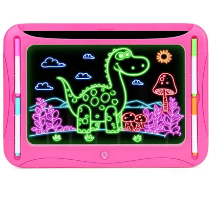 LED Light-Up Doodle Board – 9 Double-Sided Cards with Markers, Art Toy for Kids 3-8 DailySale