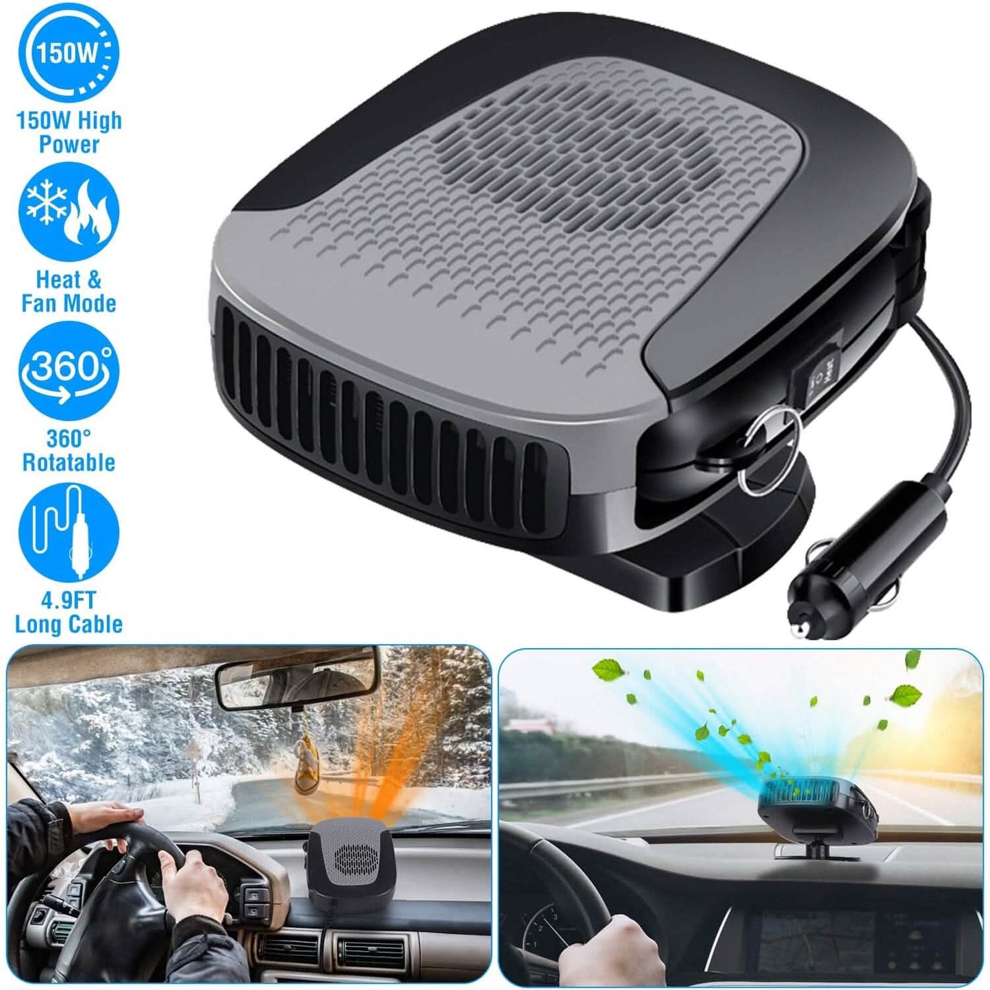 12V 150W Portable Car Auto Heater DailySale