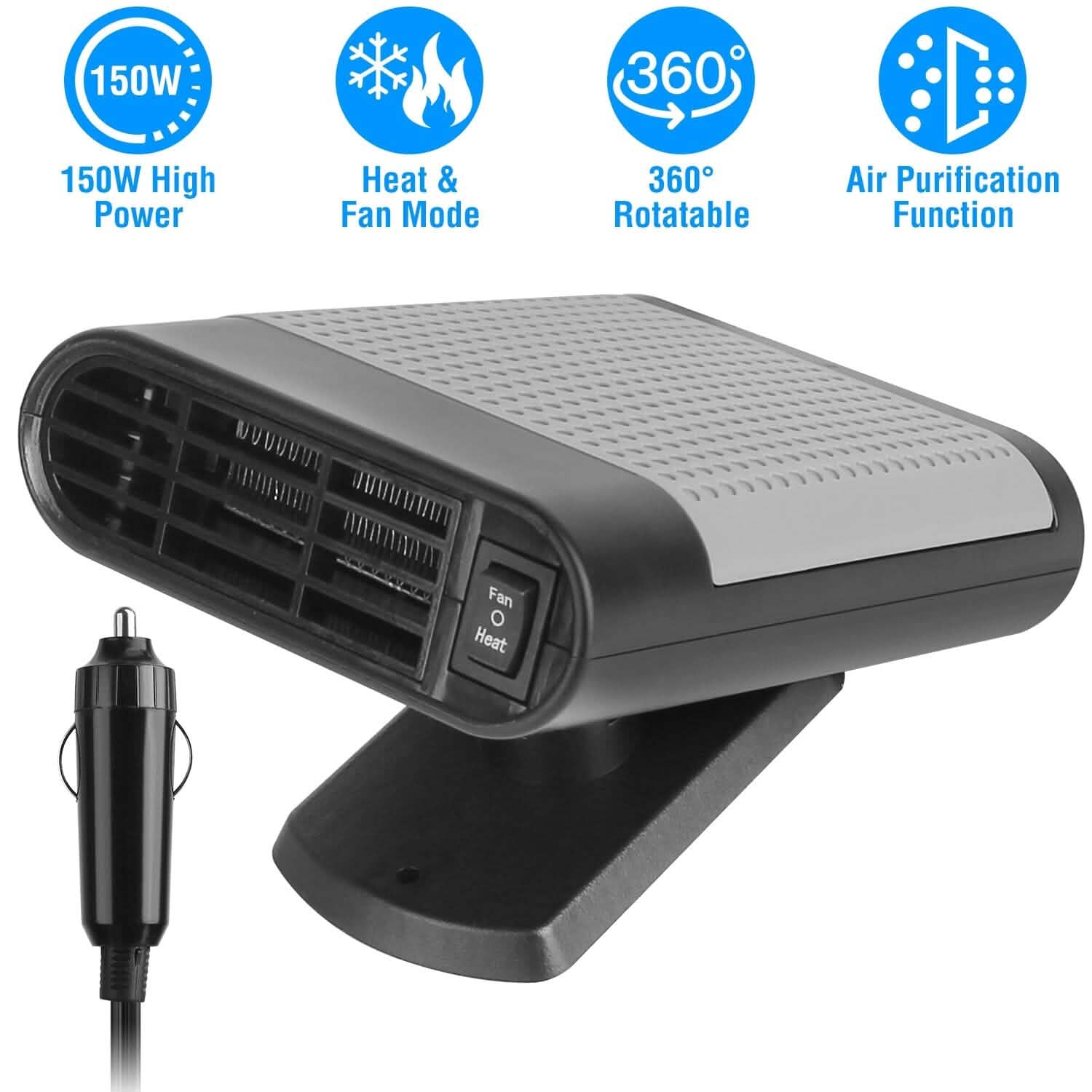 12V 150W Portable Car Heater with Air Purification DailySale