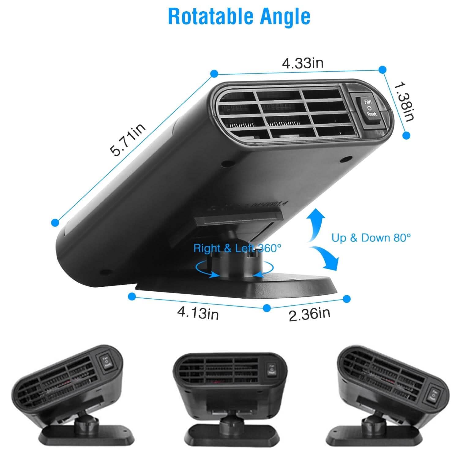 12V 150W Portable Car Heater with Air Purification DailySale