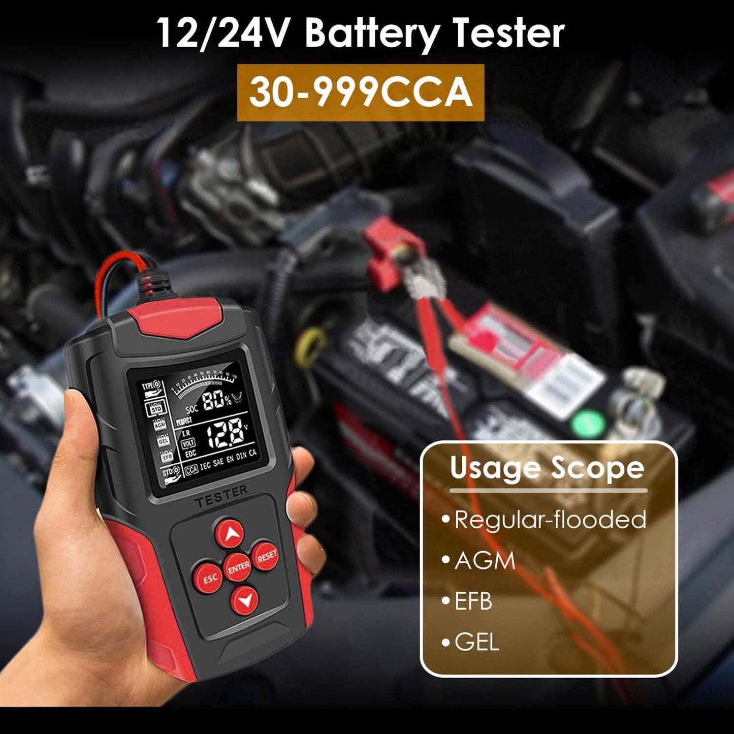 12V 24V Car Battery Tester DailySale
