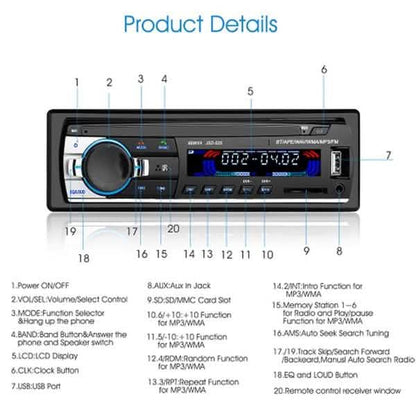 12V Bluetooth Car Stereo DailySale