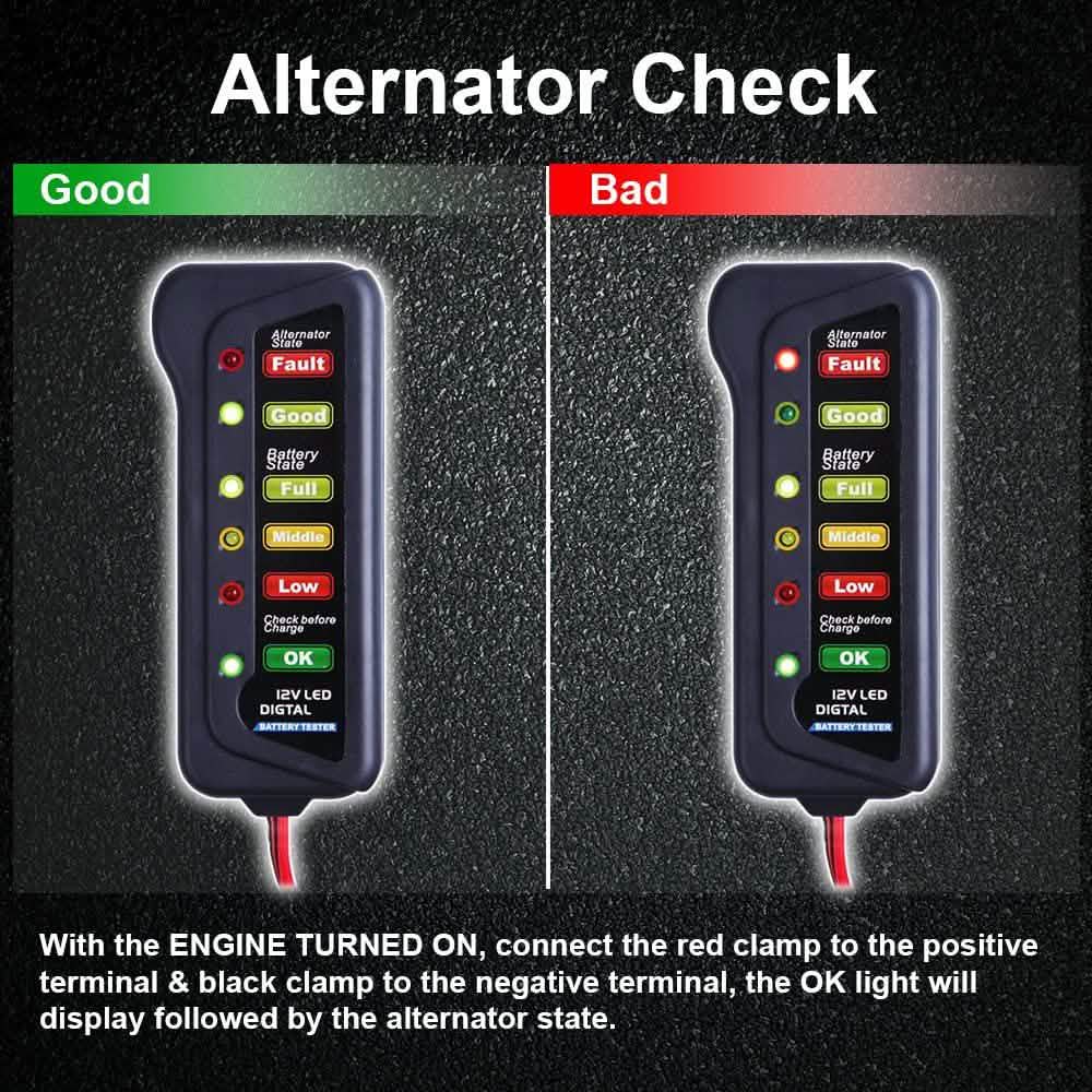 12V Car Digital Battery/Alternator Tester 15 Amps DailySale
