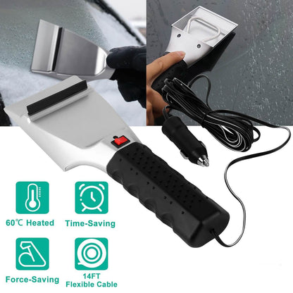 12V Car Electric Heated Ice Snow Scraper DailySale