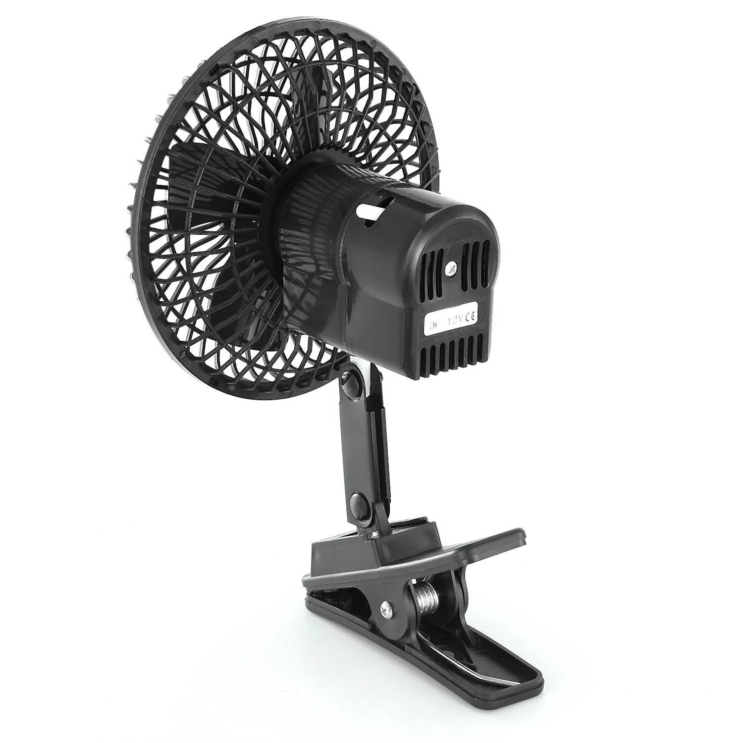 12V Car Fan Oscillating Clip on Cooling Fan with 2 Speeds 120° Rotation DailySale