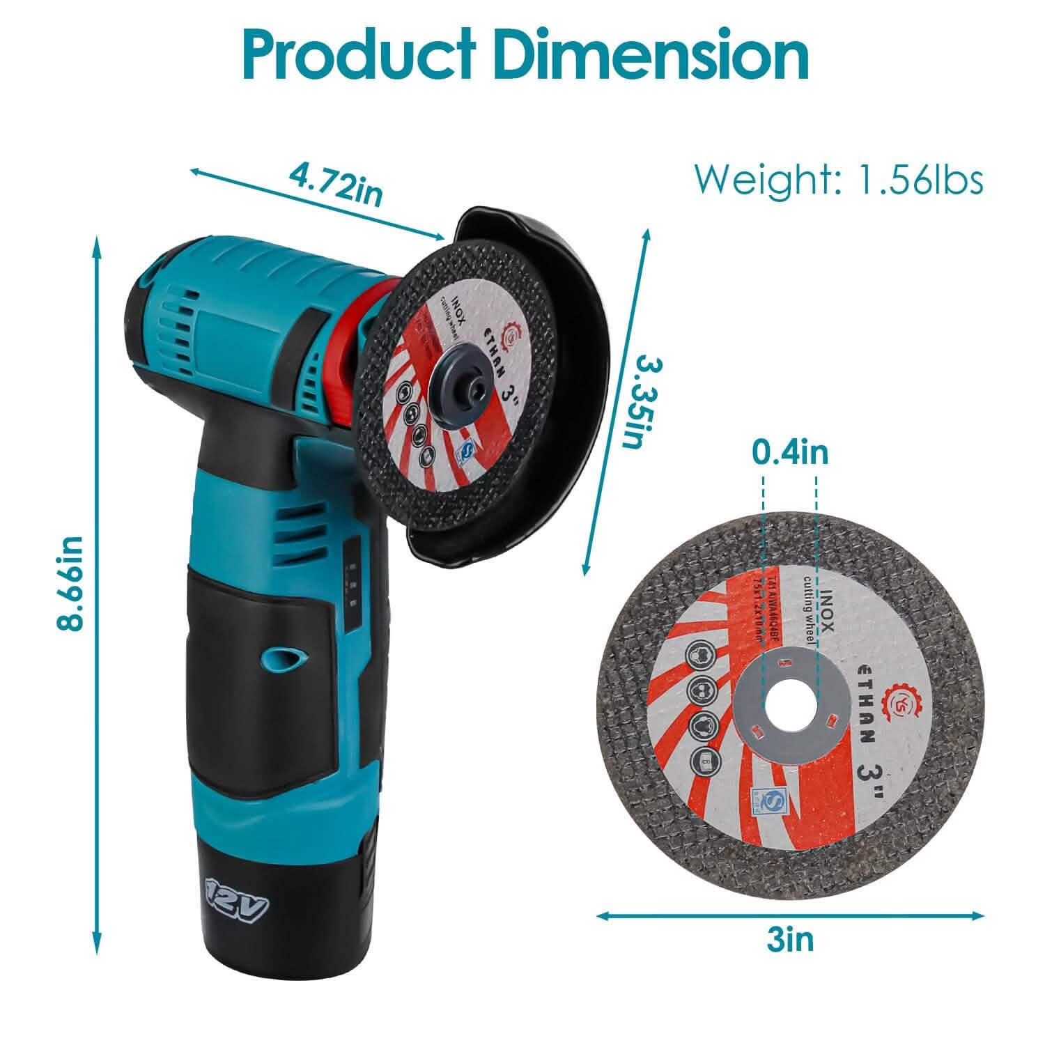 12V Cordless Mini Angle Grinding Machine DailySale