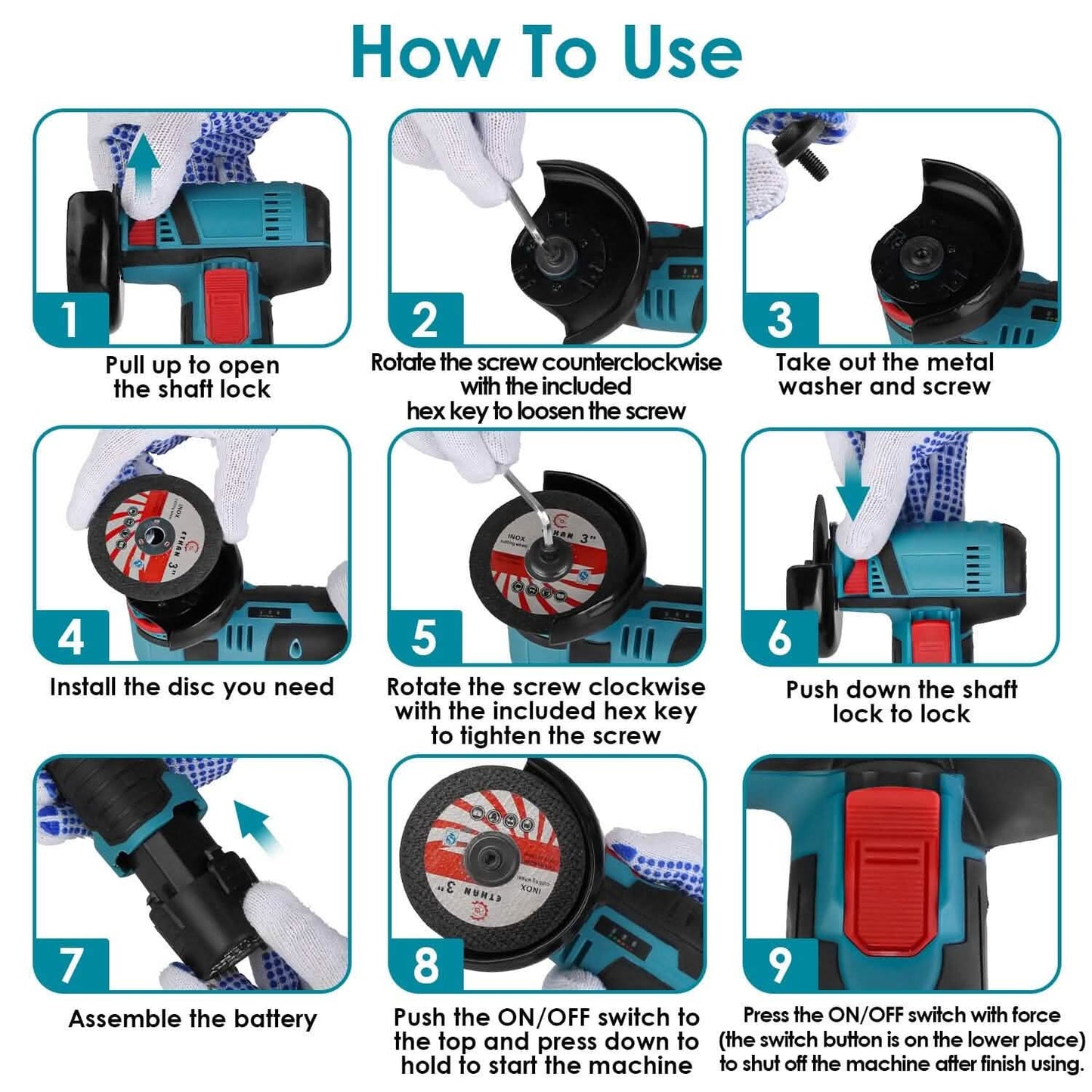 12V Cordless Mini Angle Grinding Machine DailySale