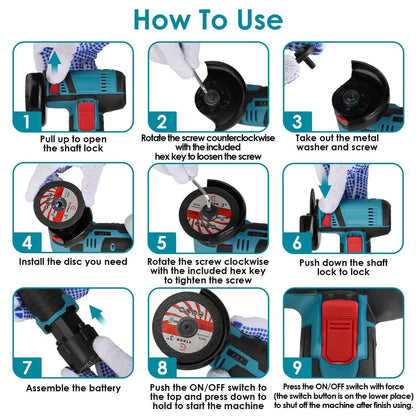 12V Cordless Mini Angle Grinding Machine DailySale