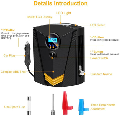 12V DC 100W 150PSI Digital Tire Inflator DailySale