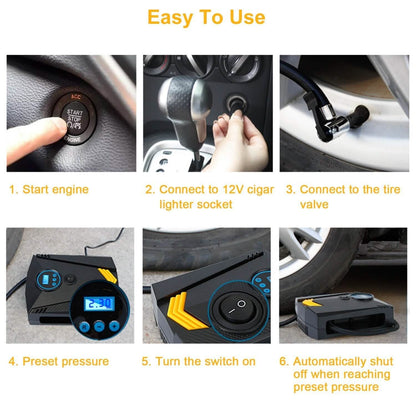 12V DC 100W 150PSI Digital Tire Inflator DailySale