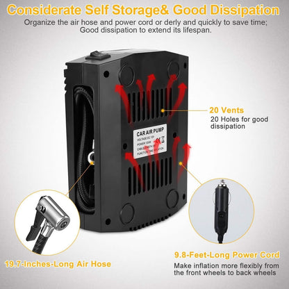 12V DC 100W 150PSI Digital Tire Inflator DailySale