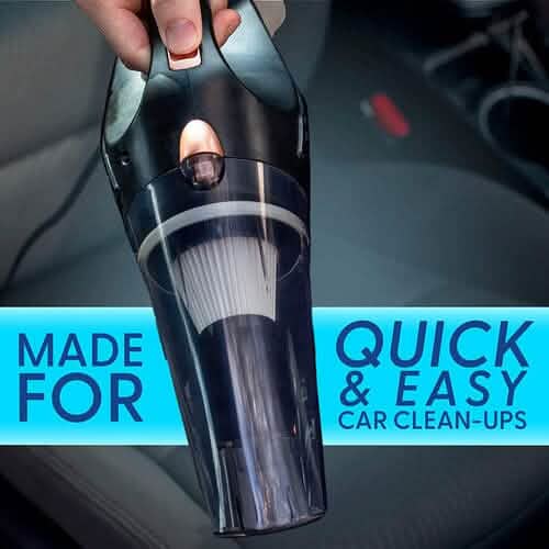 12V High Power Handheld Car Vacuum with 16Ft Cord, Attachments & Bag DailySale
