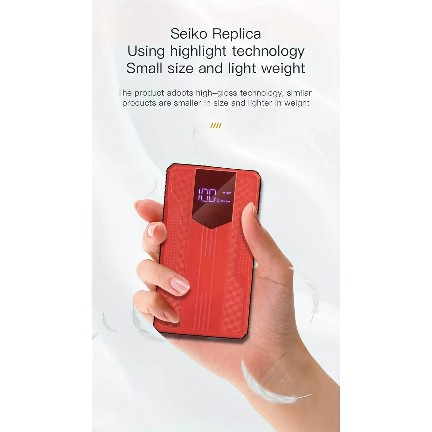 12V Ultra-Portable Car Battery Jump Starter with Advanced Smart Clip & Intuitive LCD Display DailySale
