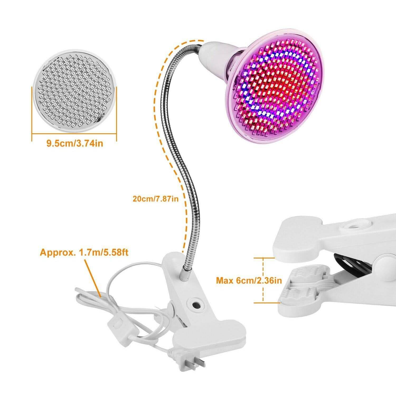 12W LED 360° Rotatable Plant Grow Light with Desk Clip DailySale