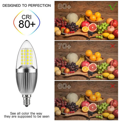 12W LED Candelabra Bulb Non-Dimmable 100-Watt Light Bulbs Equivalent DailySale