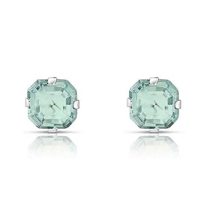 1.3 Carat Cz Asscher-Cut Sterling Silver Stud Earrings DailySale