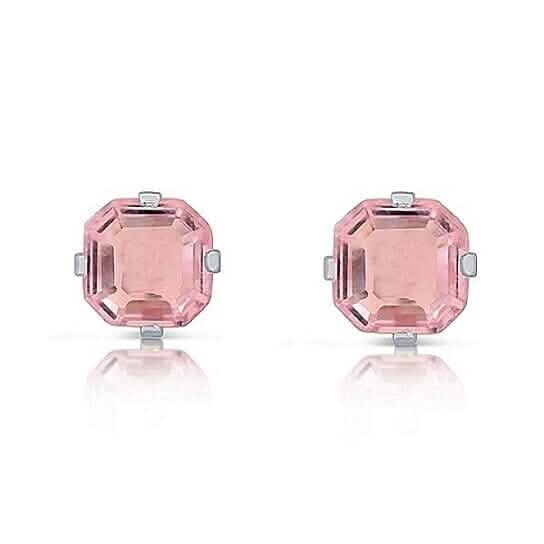 1.3 Carat Cz Asscher-Cut Sterling Silver Stud Earrings DailySale