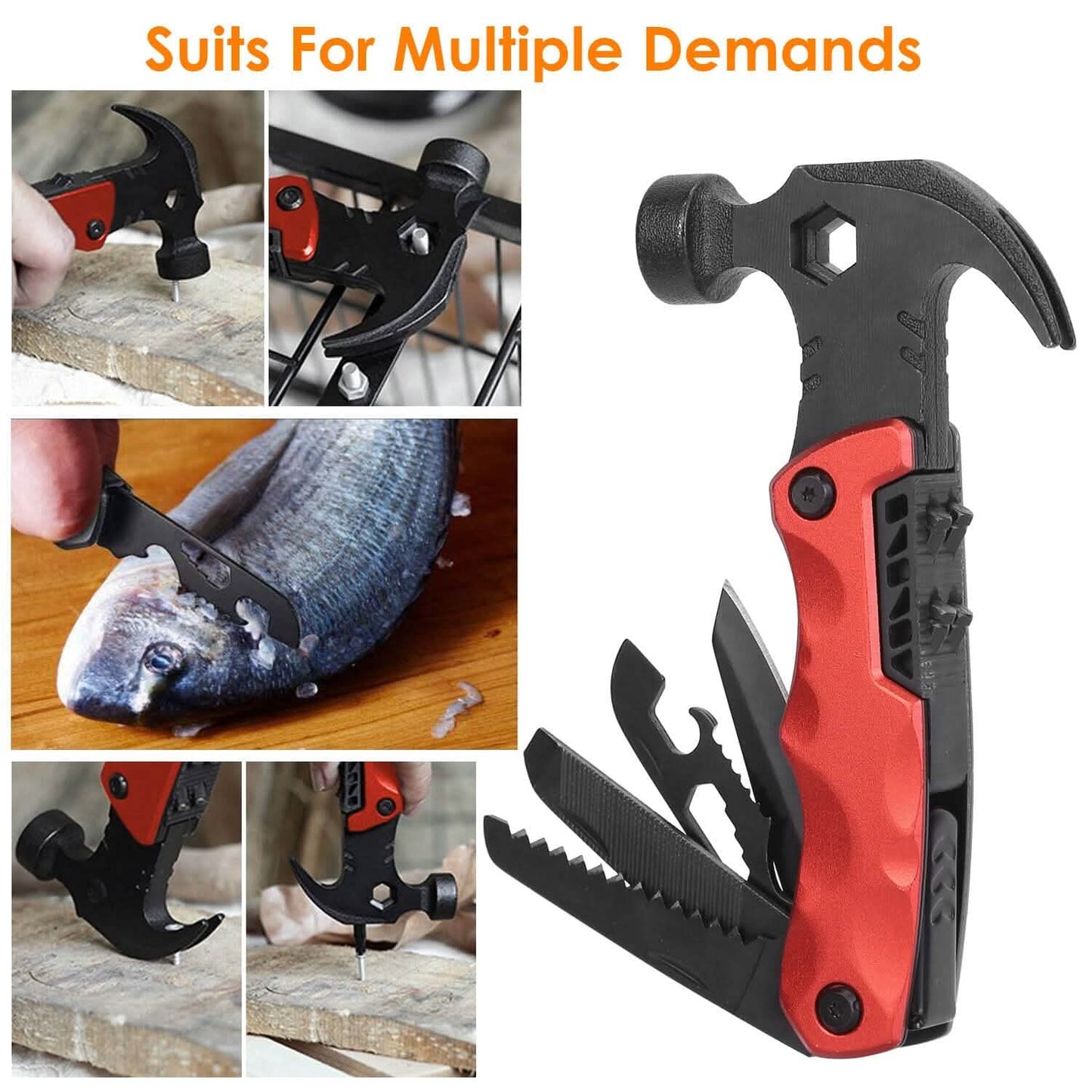 13-in-1 Multi-tool Hammer Camping Survival Tool DailySale