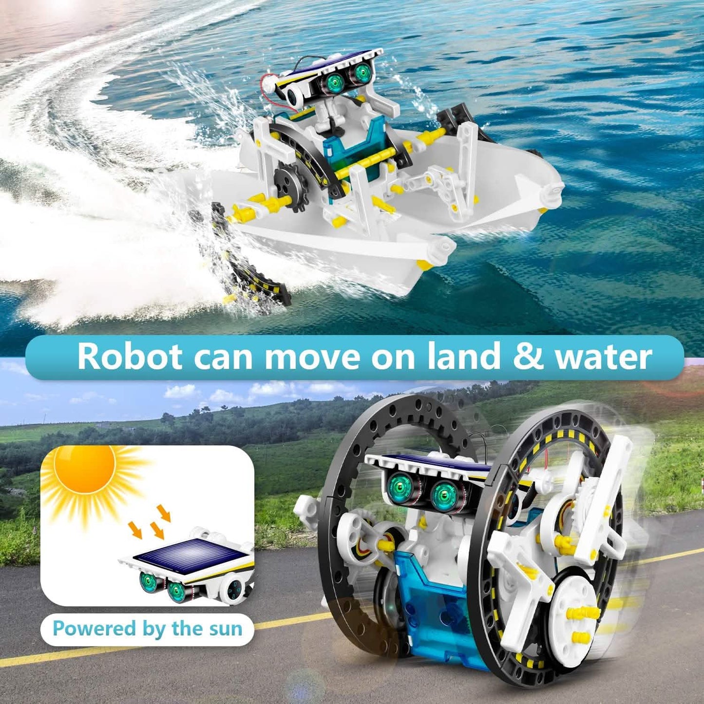 13-in-1 Solar Powered Robot Toy for Kids DailySale