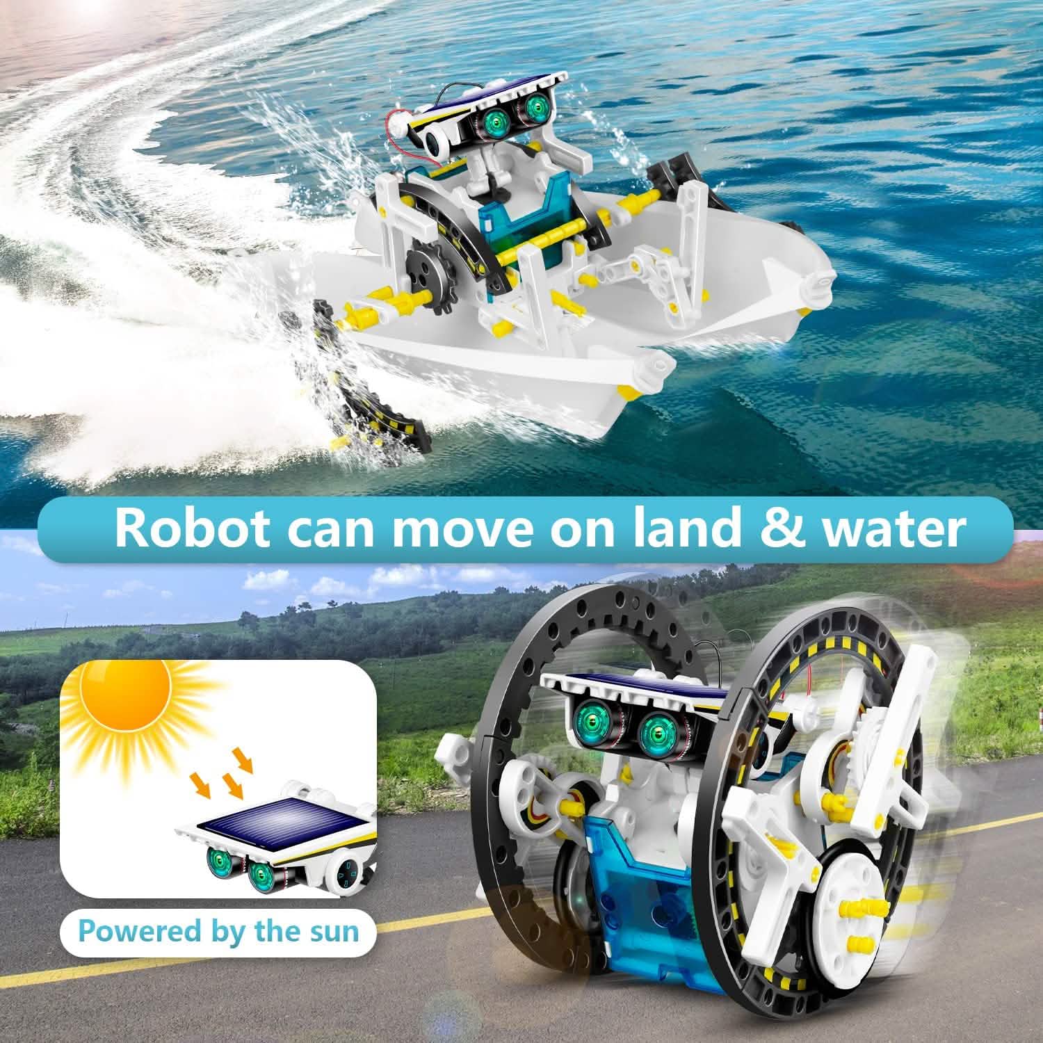 13-in-1 Solar Powered Robot Toy for Kids DailySale