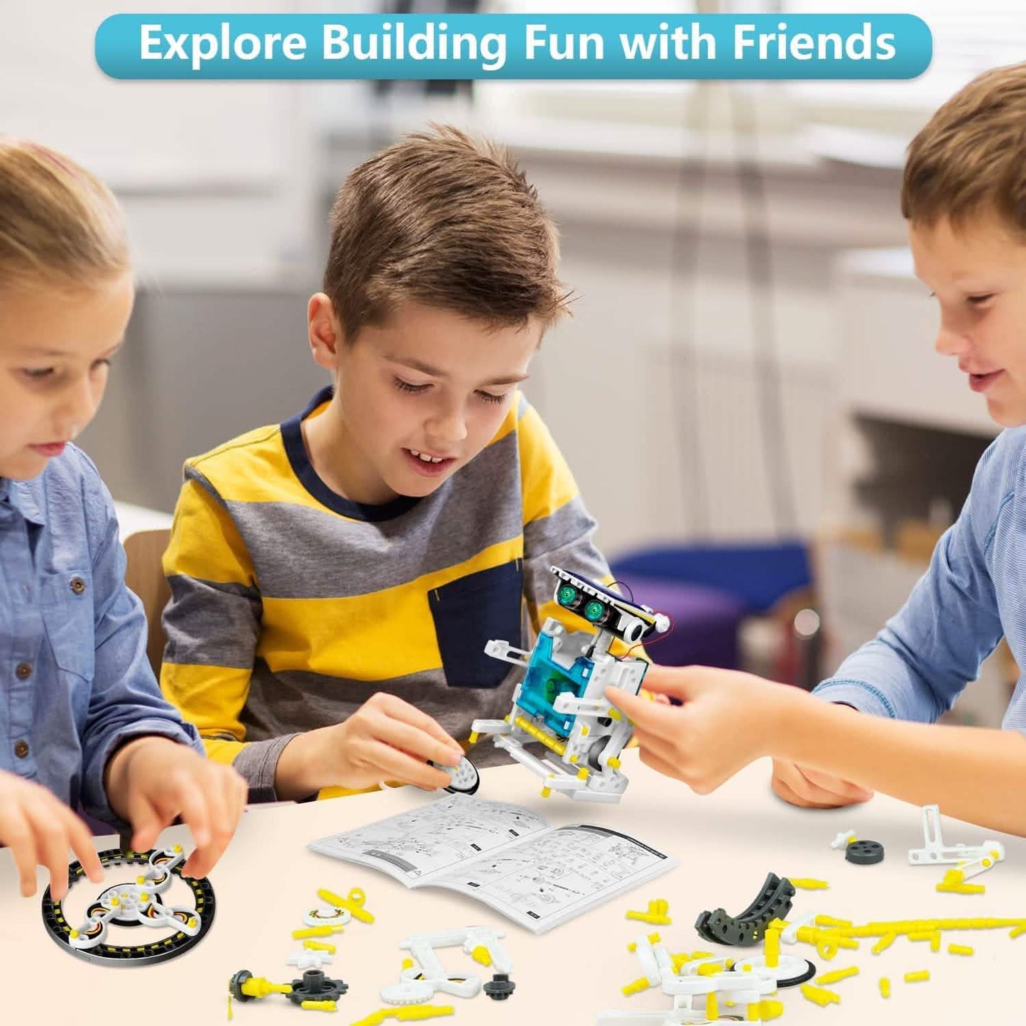 13-in-1 Solar Powered Robot Toy for Kids DailySale