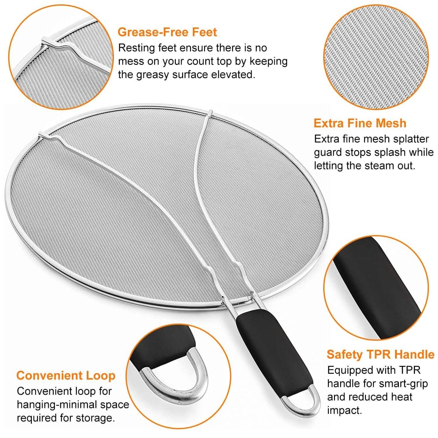 13-Inch Stainless Steel Grease Splatter Screen DailySale