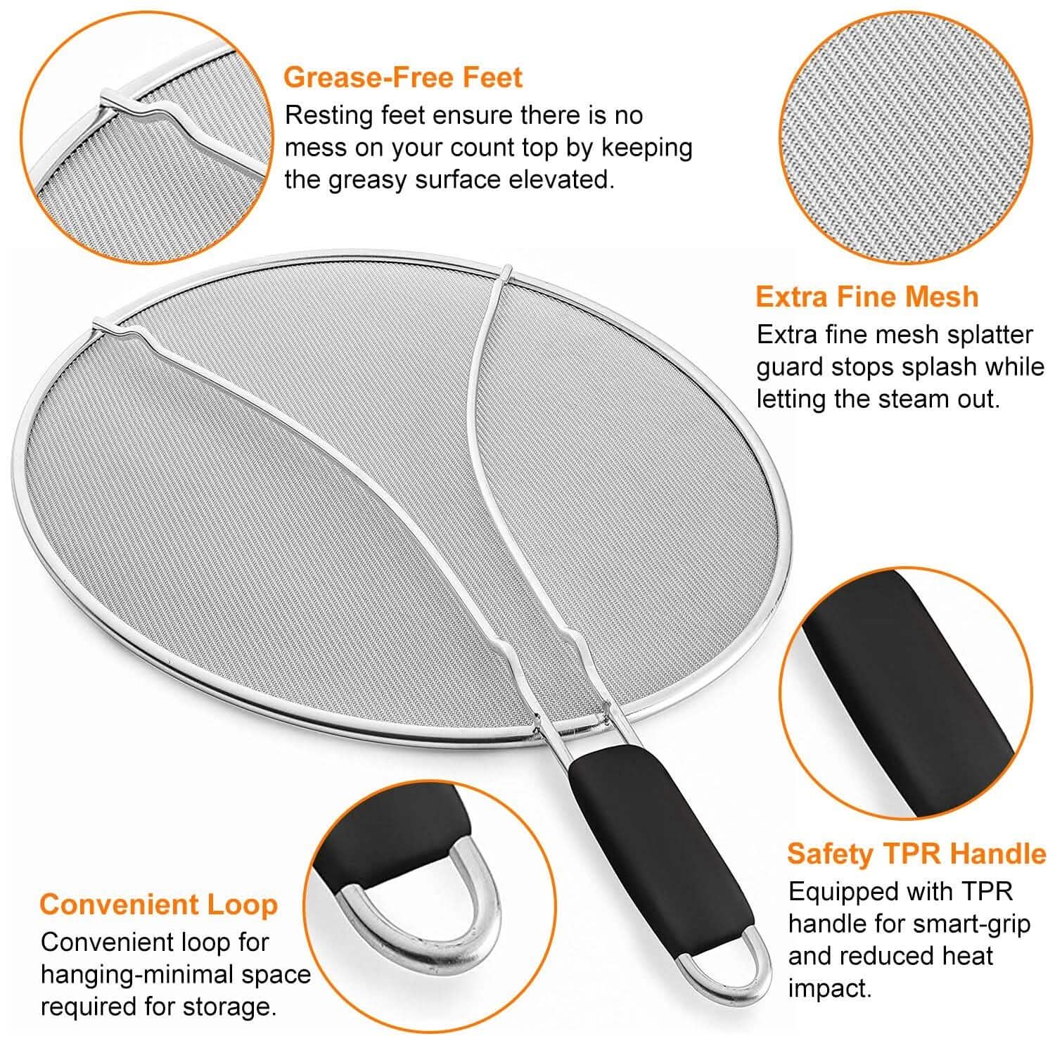 13-Inch Stainless Steel Grease Splatter Screen DailySale