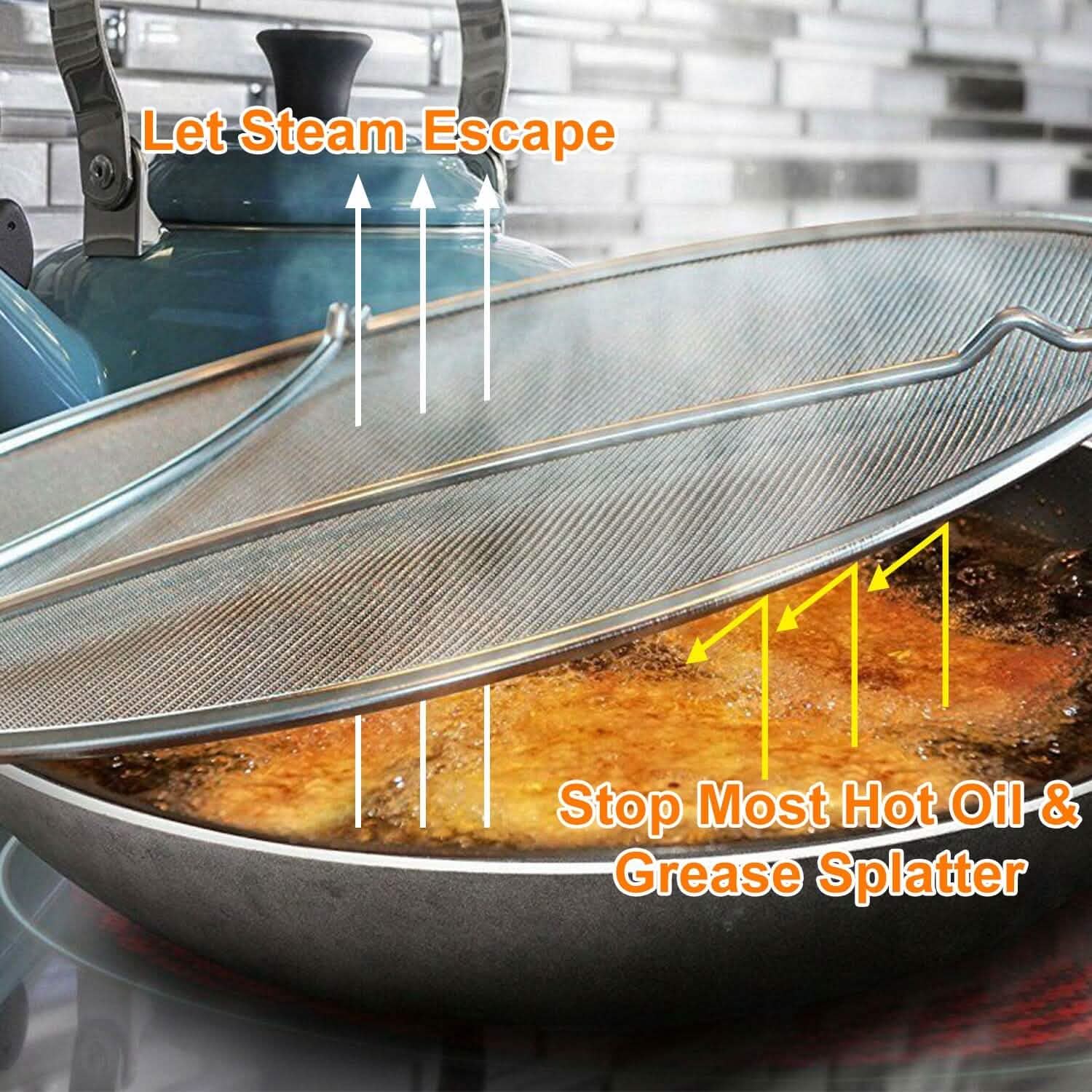 13-Inch Stainless Steel Grease Splatter Screen DailySale