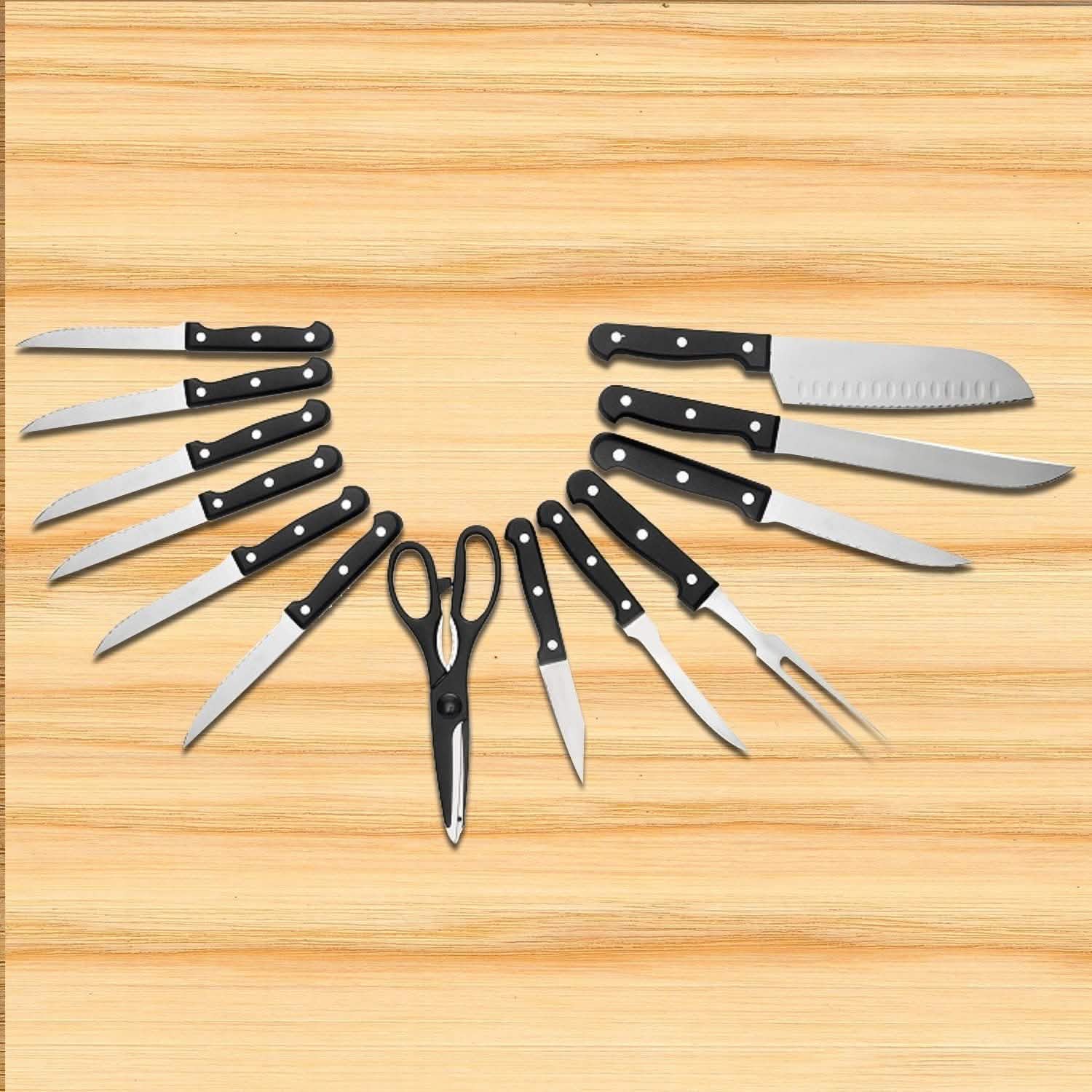 13-Piece: Knife Set Super Sharp Stainless Steel DailySale