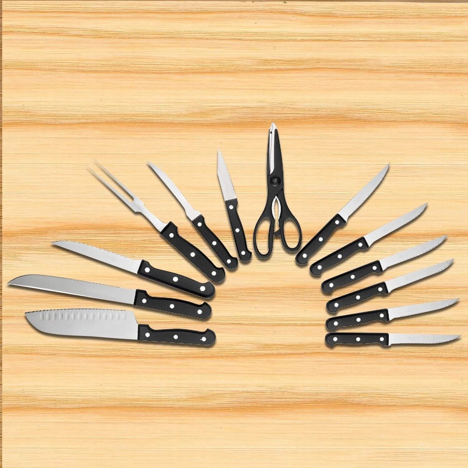 13-Piece: Knife Set Super Sharp Stainless Steel DailySale
