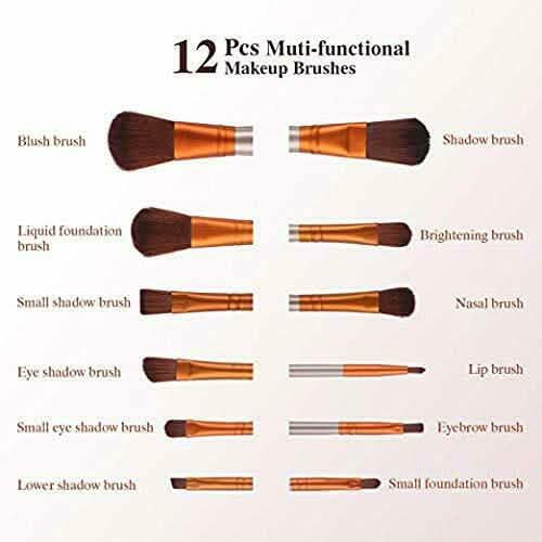 13-Piece: Lilt Beauty Makeup Brush Set with Brass Box DailySale