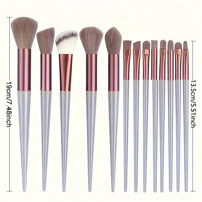 13-Piece: Professional Soft Fluffy Makeup Brush Set with Bag Case DailySale