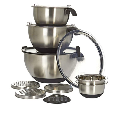 13-Piece: Wolfgang Puck Stainless Steel Mixing Bowl Set (Refurbished) DailySale