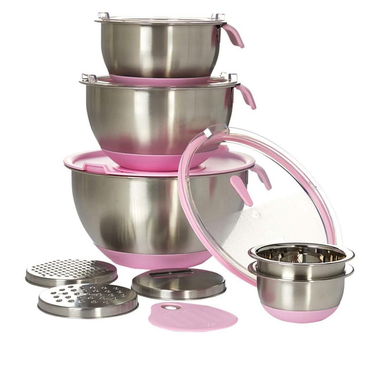 13-Piece: Wolfgang Puck Stainless Steel Mixing Bowl Set (Refurbished) DailySale