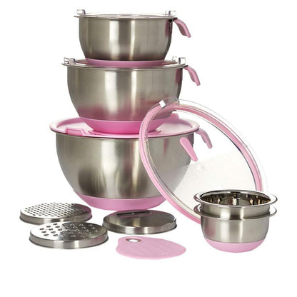 13-Piece: Wolfgang Puck Stainless Steel Mixing Bowl Set (Refurbished) DailySale