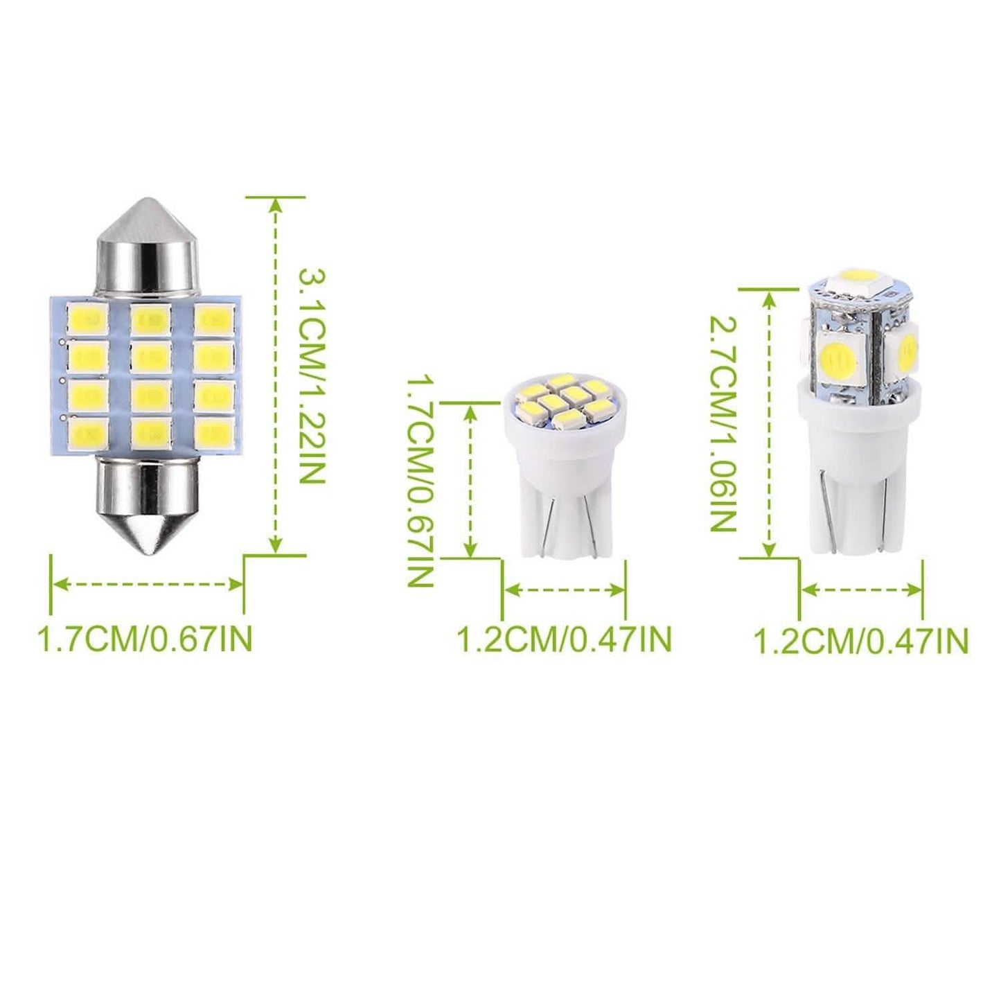 13-Pieces: T10 31mm Festoon LED Light DailySale