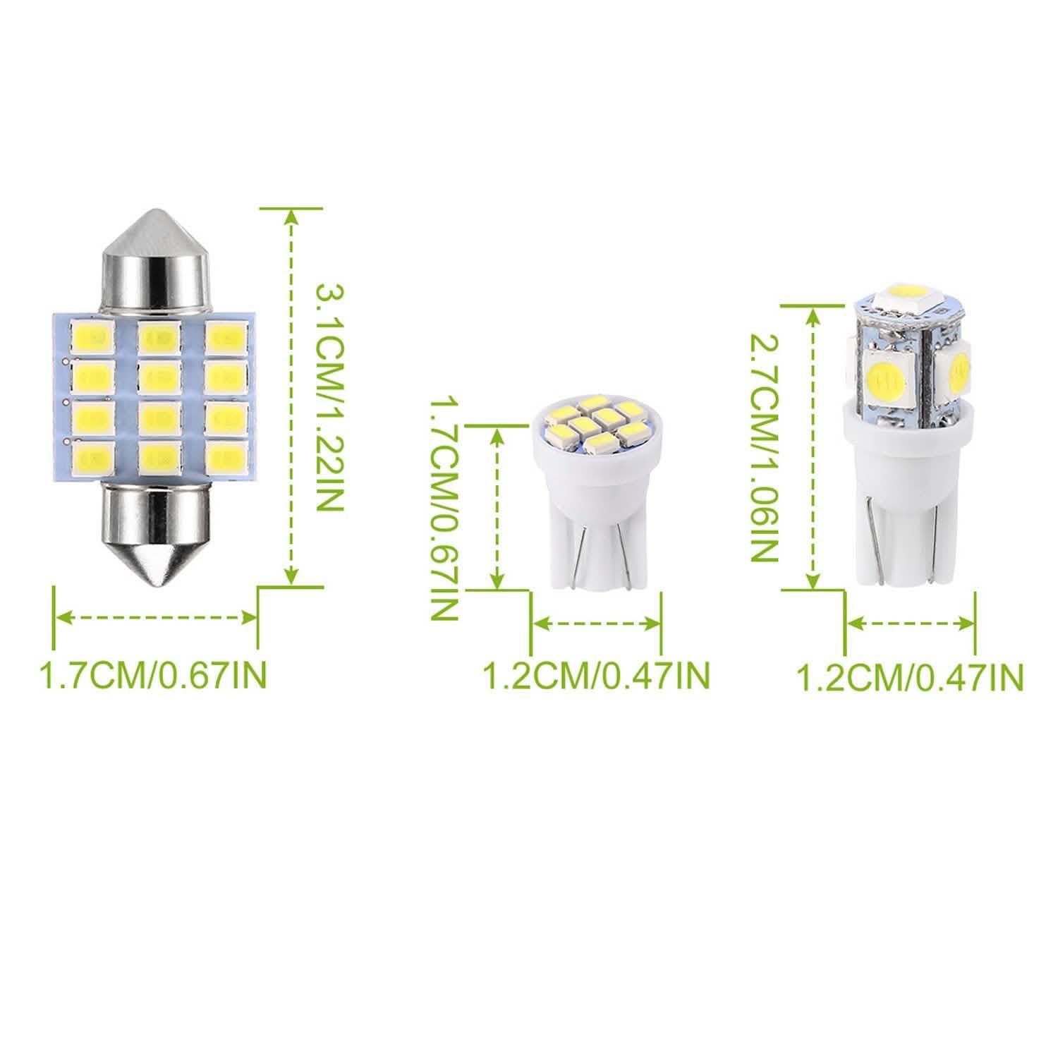 13-Pieces: T10 31mm Festoon LED Light DailySale