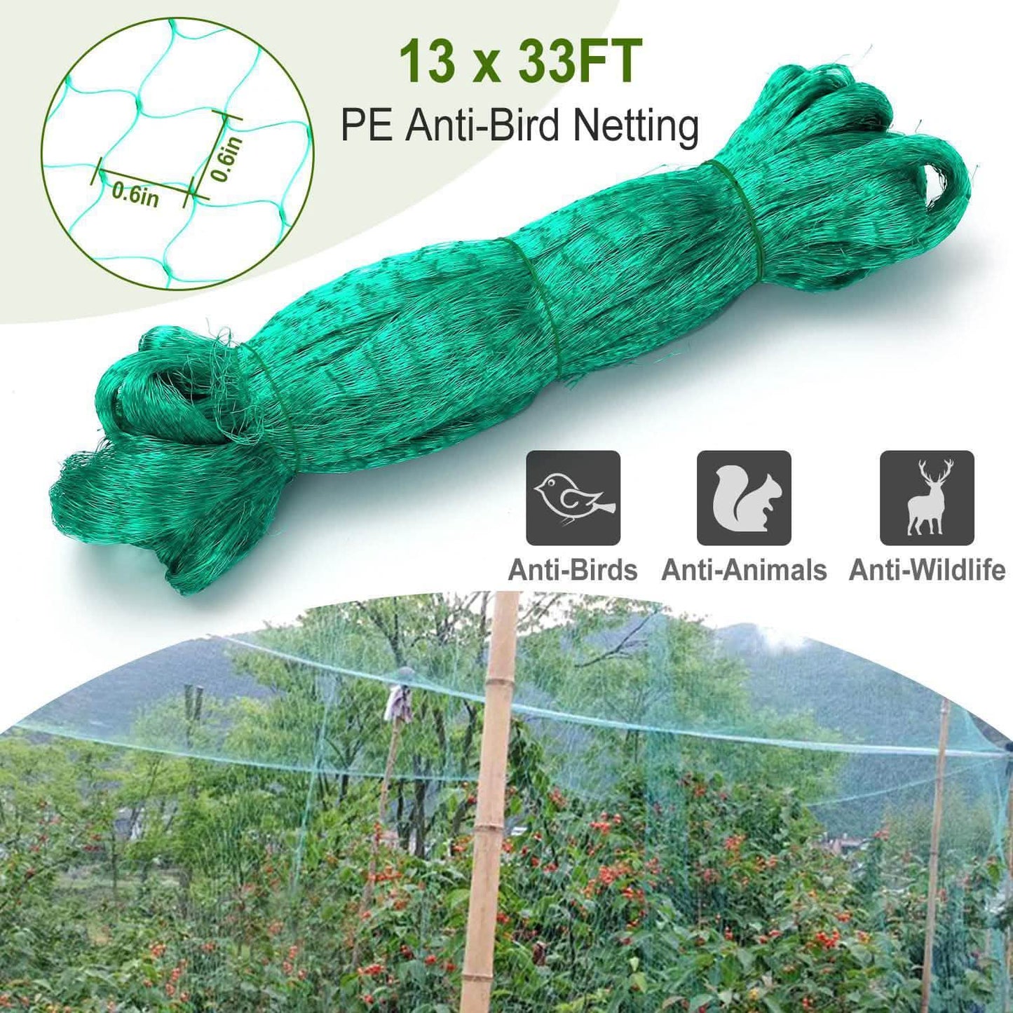13 x 33 Ft. Garden Net DailySale
