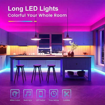 130 Ft. RGB 24V Led Strip Lights with App Controlled Remote DailySale