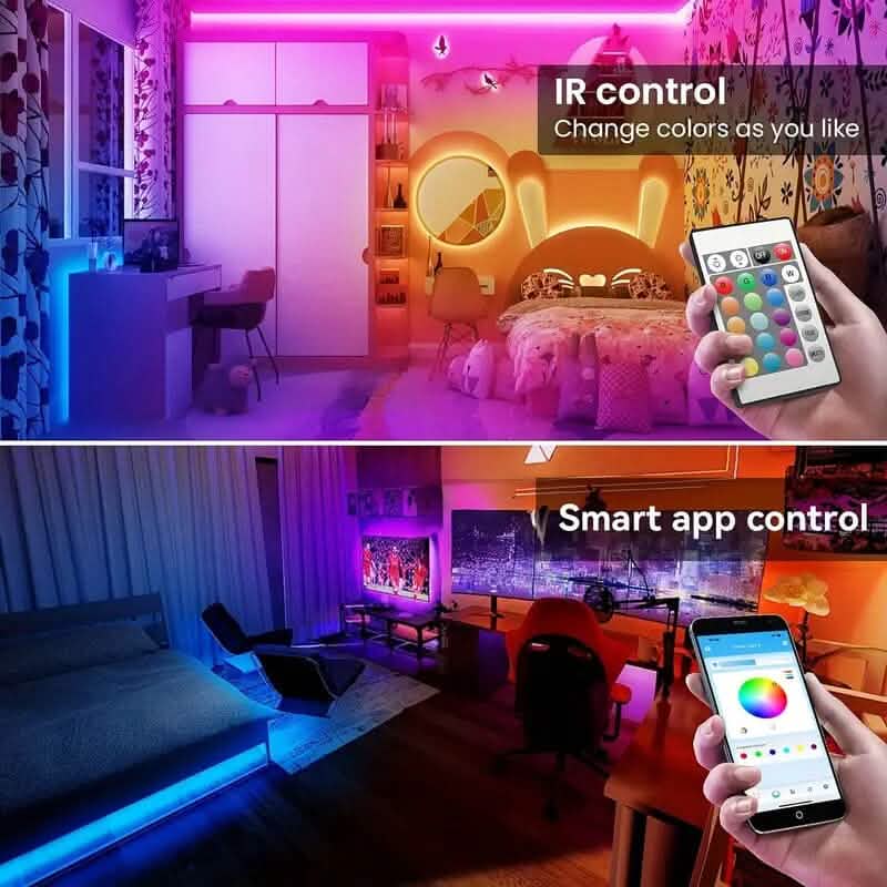 130 Ft. RGB 24V Led Strip Lights with App Controlled Remote DailySale